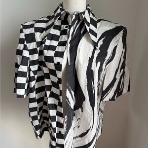 Christopher John Rogers Collection 7 Print Shirt - Size S